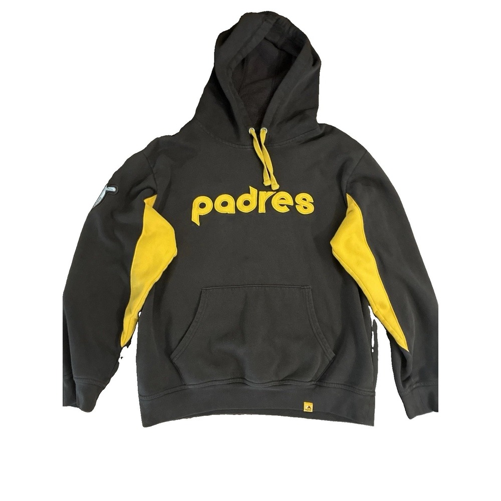 2014 Majestic San Diego Padres Patched/Embroidered Hoodie. Men's Size Large.